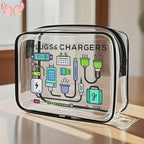 Bolso tote transparente casual para hombres y mujeres