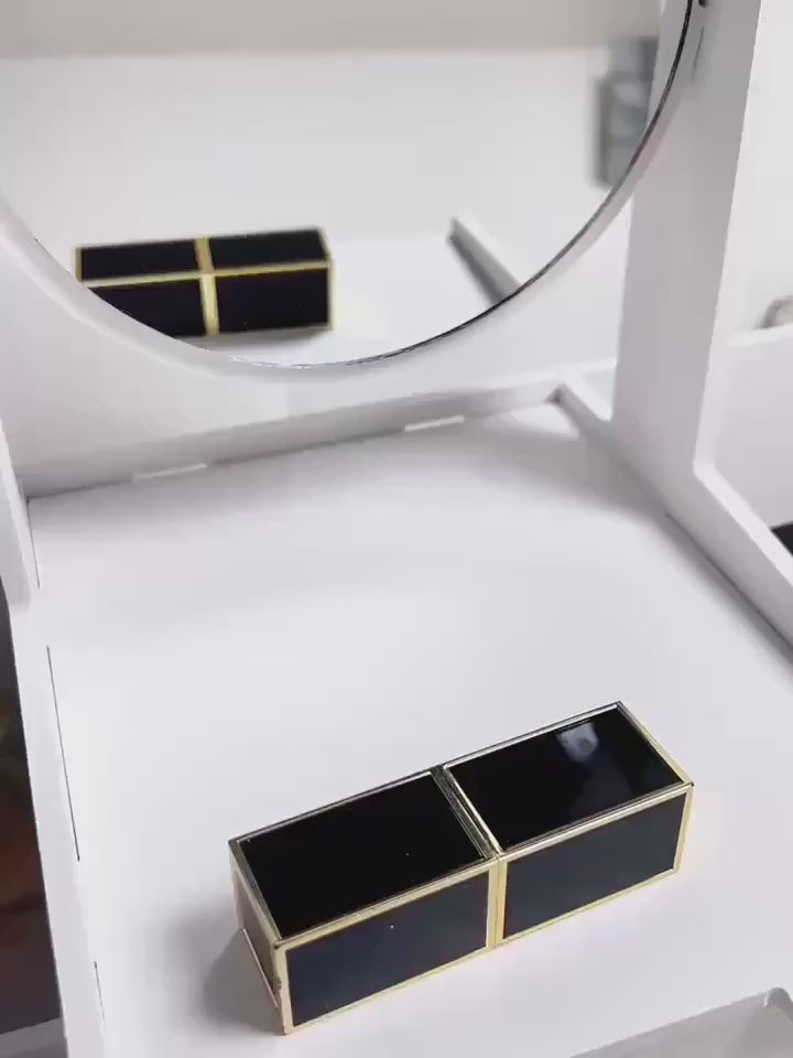 Large Upgraded Cat Ear Jewelry Box with Mirror