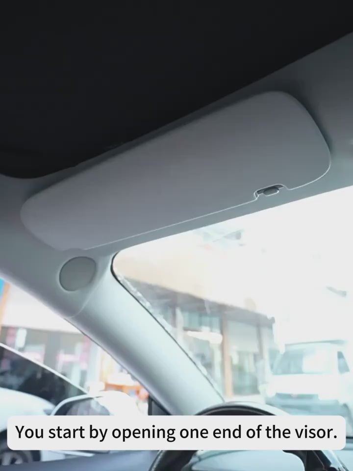 Rechargeable LED Visor Mirror