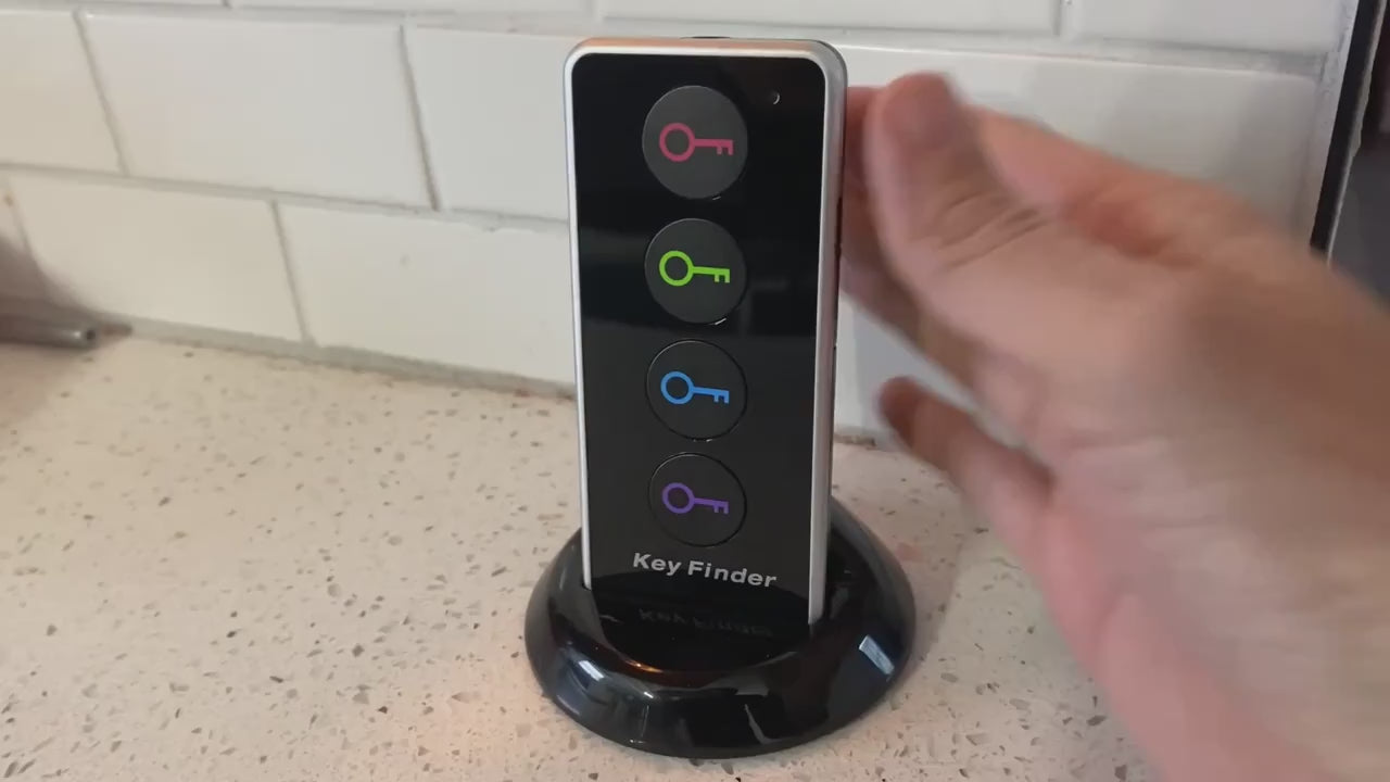 Wireless key finder with LED light