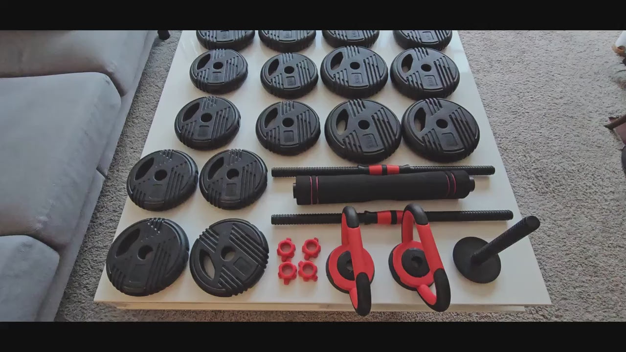 Juego de mancuernas ajustables