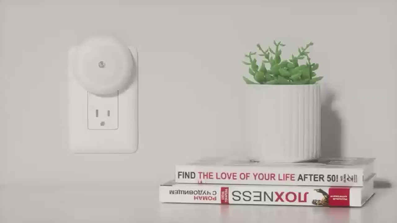 2 smart night lights with light sensor