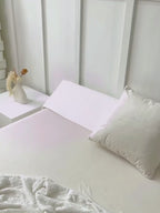 Bed Wedge Pillow - Adjustable 0-7" Filling for Headboard, Mattress and Wall, Removable and Washable Cover