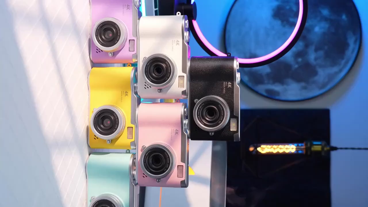 Pink 4K HD Digital Camera