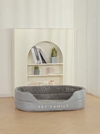 Oval Plush Pet Bed: XL Comfort for Your Furry King or Queen