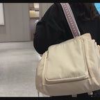 Gym bag with drawstring and multiple pockets