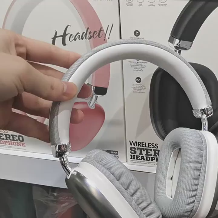 Wireless stereo headphones with noise cancellation