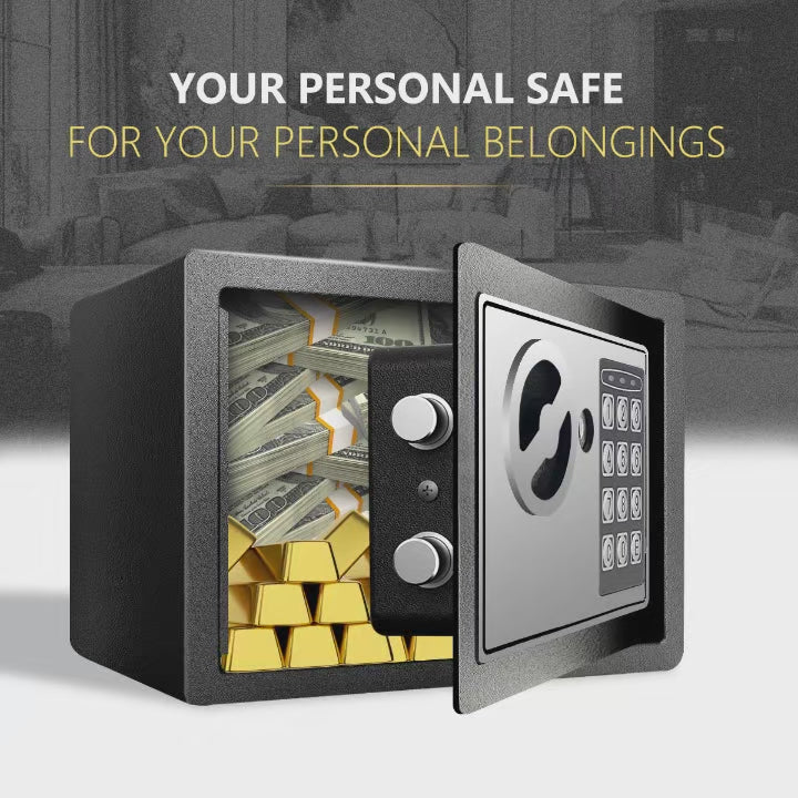 Fireproof Safe with Fireproof Money Bag and Sensor Light