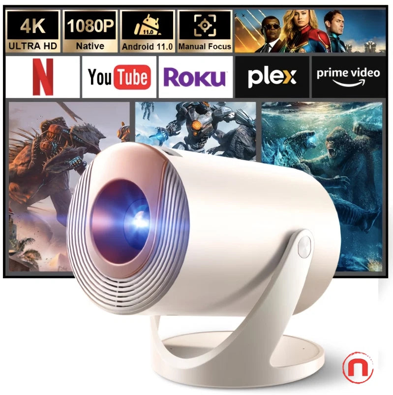 4K Ultra HD Wireless Projector 🎬✨📽️