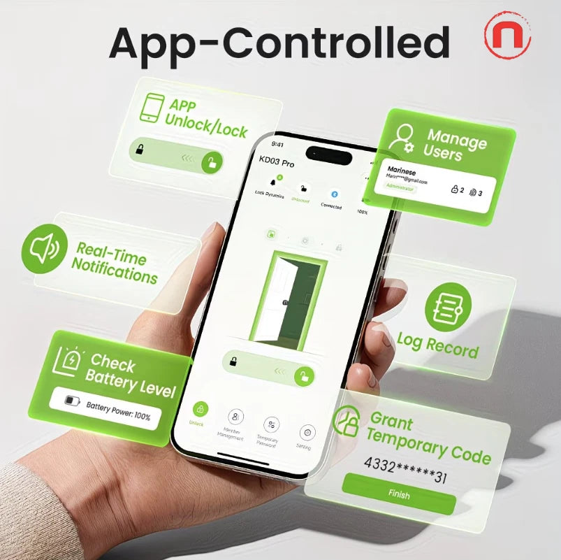 🔐📱 GHome Smart 4-in-1 Smart Door Lock 📱🔐